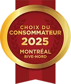 Gagnant du prix Choix du Consommateur 2025, notre service est la référence sur la Rive-Nord de Montréal